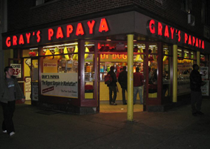 gray's papaya hot dogs