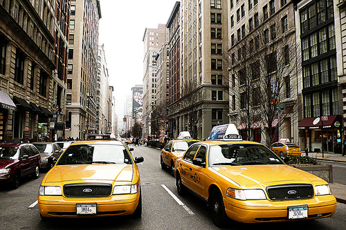 taxi jaune new york