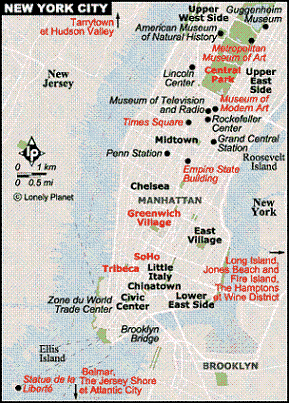 geographie de new york